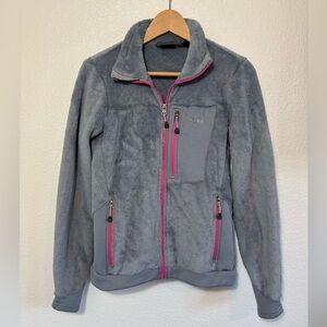Mountain Hardwear Gray Fleece Full Zip Size Small | outdoor | camping | hiking